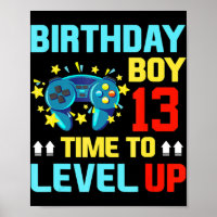 Birthday Boy 13 13 Year Old Video Games Gift Kids
