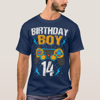 Birthday Boy 14 Video Game Controller Gamer 14th B T-Shirt