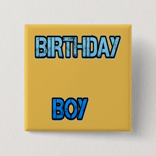 Birthday Boy 2 Inch Square Button