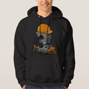 Birthday Boy 3 Construction Vehicle Excavator 3rd Hoodie