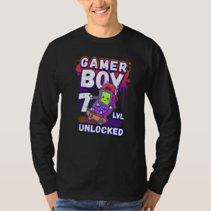 Birthday Boy 7 Year Old Handheld Gaming Console Ga T-Shirt