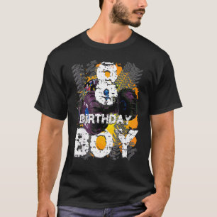 Birthday Boy 8 Years Old Monster Truck Matching Fa T-Shirt