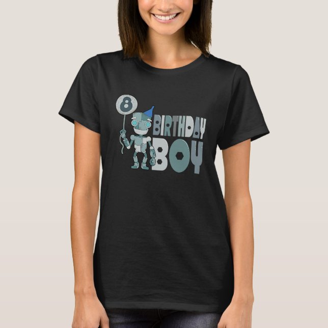 Birthday Boy 8 Years Old T-Shirt (Front)