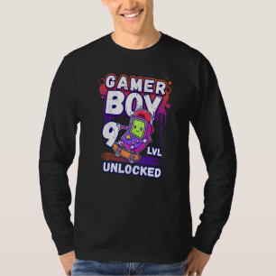 Birthday Boy 9 Year Old Handheld Gaming Console Ga T-Shirt