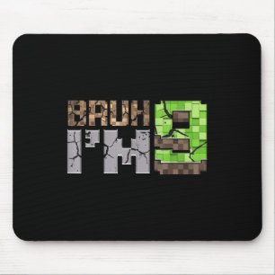 Birthday Boy 9th Bruh Im 9 Years Old Gamer Pixel N Mouse Pad
