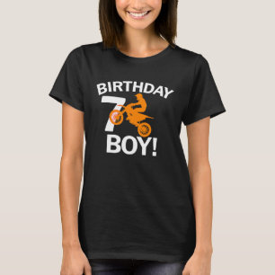 Birthday Boy Age 7 MX Dirt Bike Motocross 7 Years T-Shirt