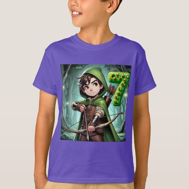 Birthday Boy At 7 T-Shirt (Front)