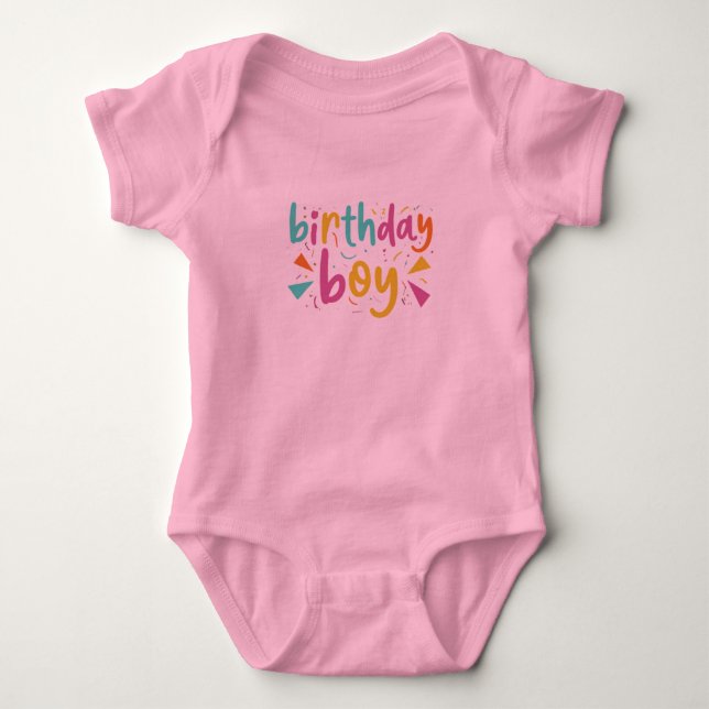 BIRTHDAY BOY BABY BODYSUIT (Front)