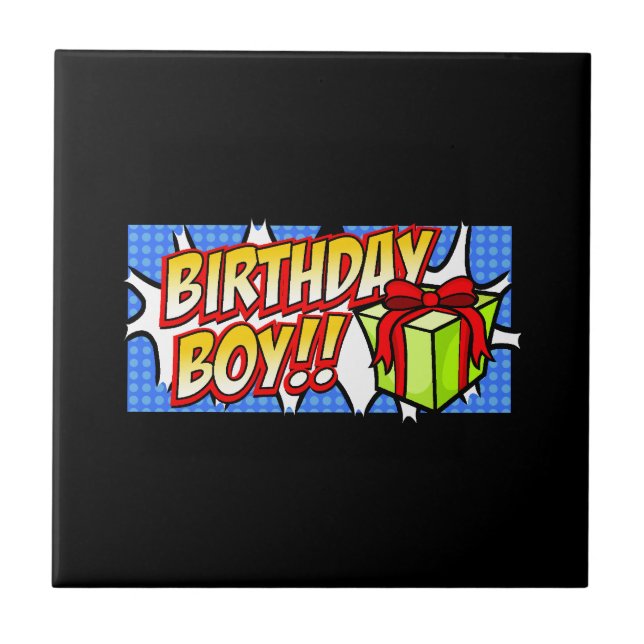 Birthday Boy Banner Tile (Front)