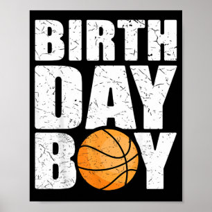 Birthday Boy Basball Theme Party Future Basball Poster