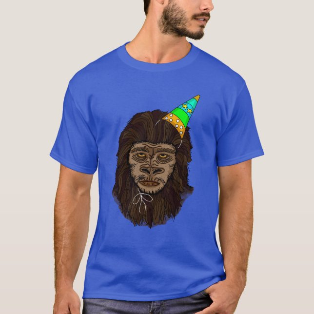 Birthday Boy Bigfoot Sasquatch Humour  T-Shirt (Front)