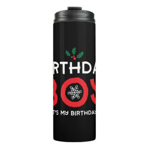 Birthday Boy - Birthday on Christmas Thermal Tumbler