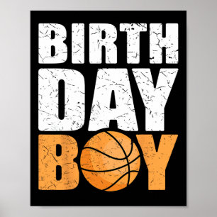 Birthday Boy Bysketbyll Theme Party Future Bysketb Poster