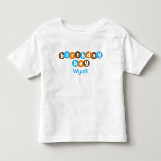 Birthday Boy Dots Personalized Toddler T-shirt