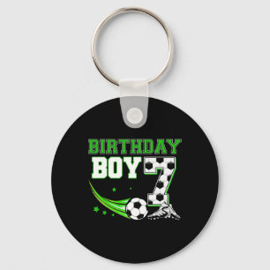 Birthday Boy Funny 7 Year Old Birthday Soccer 7th Keychain