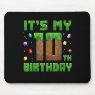 Birthday Boy Its My 10th Birthday Gamer Pixel Numb Mouse Pad