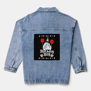 Birthday Boy Jesus Christmas Denim Jacket