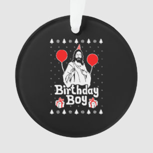 Birthday Boy Jesus Christmas Ornament