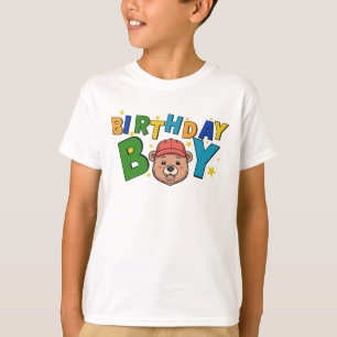 Birthday Boy Kids T-Shirt Cute Birthday Tee Boys
