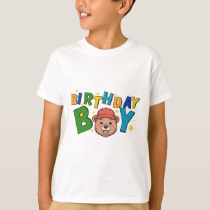 Birthday Boy Kids T-Shirt Cute Birthday Tee Boys