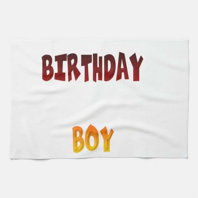 Birthday Boy Kitchen Towel (Horizontal)