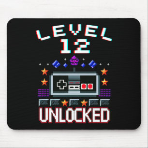 Birthday Boy Level 12 Unlocked Funny Video Game Ga Mouse Pad