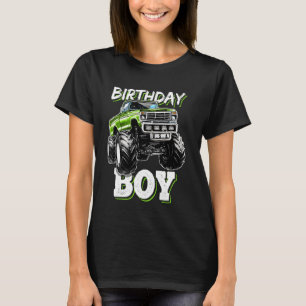Birthday Boy Monster Truck Birthday Party  For Boy T-Shirt