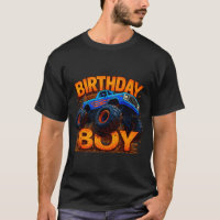 Birthday Boy Monster Truck Funny Family Matching 
