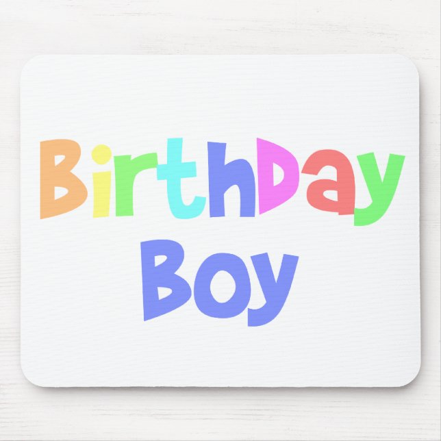 Birthday Boy Mouse Pad (Front)