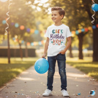Birthday Boy Multicolor Text Design