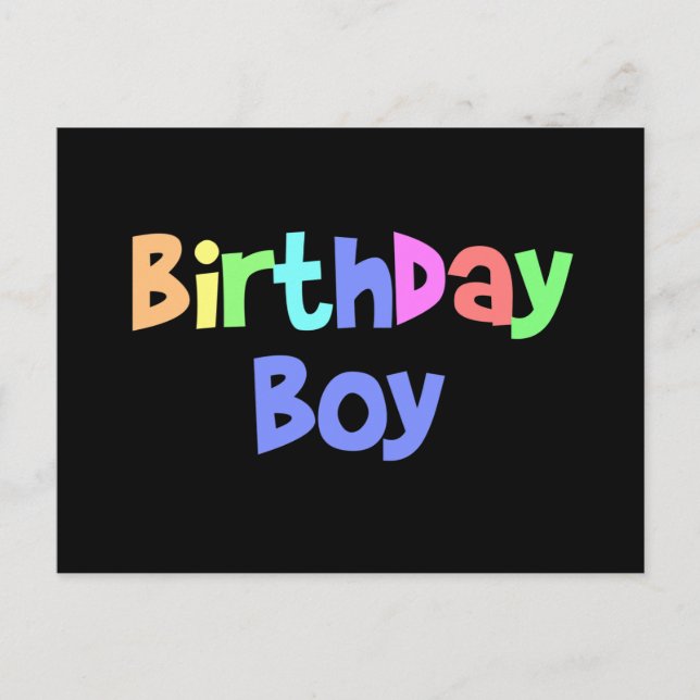 Birthday Boy Postcard (Front)
