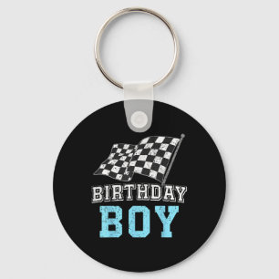 Birthday Boy Race Car Racing Car Driver Birthday C Keychain