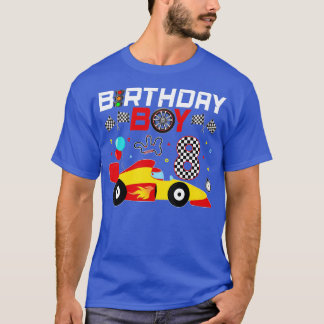 Birthday Boy Racing Car Race Driver  T-Shirt