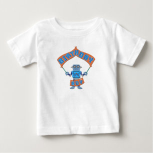 Birthday Boy Robot Baby T-Shirt