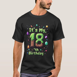 Birthday Boy Shirt It's My 18th Birthday video gam