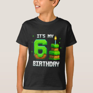 Birthday Boy Shirt It's My 6th Birthday Funny Game