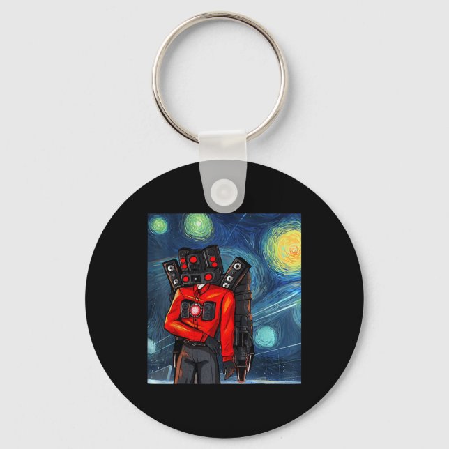 Birthday Boy Speakerman Video Game Controller Game Keychain (Front)