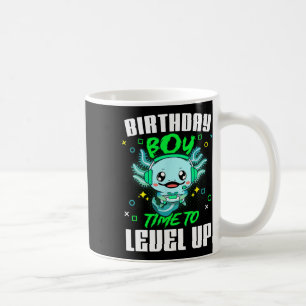 Birthday Boy Time To Level Up Gamer Birthday Kids  Coffee Mug