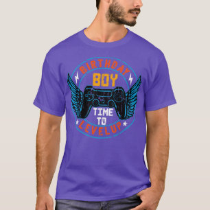 Birthday Boy time to level up Gaming T-Shirt
