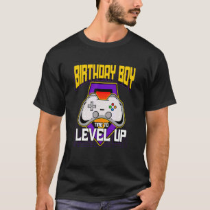 Birthday Boy Time To Level Up Retro Video Game Ann T-Shirt