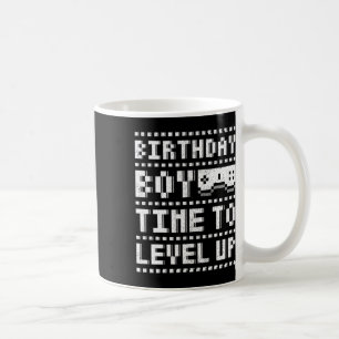 Birthday Boy Time To Level Up Teen Boys Video Game Coffee Mug