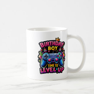 Birthday Boy Time To Level Up Video Game Birthday Coffee Mug