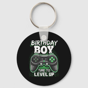 Birthday Boy Time To Level Up Video Game Birthday  Keychain