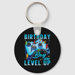 Birthday Boy Time To Level Up Video Game Birthday Keychain