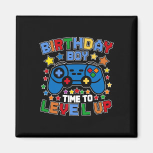 Birthday Boy Time To Level Up Video Game Birthday Magnet