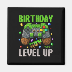 Birthday Boy Time To Level Up Video Game Birthday  Magnet