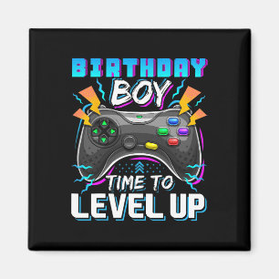 Birthday Boy Time To Level Up Video Game Birthday Magnet
