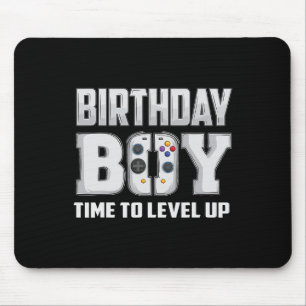 Birthday Boy Time To Level Up Video Game Birthday Mouse Pad