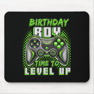 Birthday Boy Time To Level Up Video Game Birthday Mouse Pad