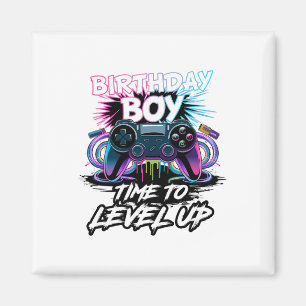 Birthday Boy Time To Level Up Video Game For Boys  Magnet